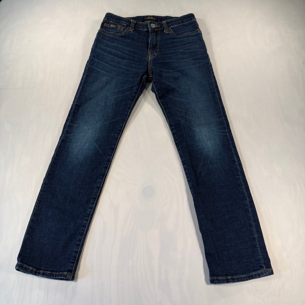 Polo Ralph Lauren Hampton Straight Jeans Kids Size 10 Dark Wash Adjustable Waist